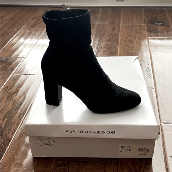 Steve Madden Shoes - Steve Madden: Emina Black Bootie
